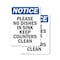 Signmission Please No Dishes In Sink Keep, 7 in W x Rectangle, Vinyl Decal OS-2PACK-NS-D-710-V-17531 - alternate 1